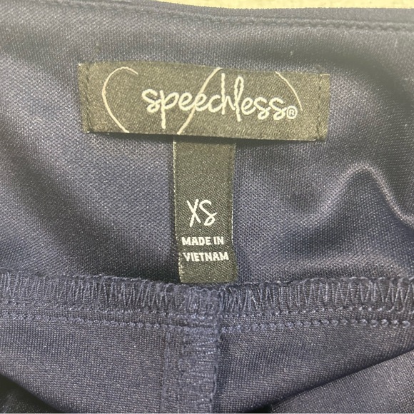 SPEECHLESS | NORDSTROM JUNIORS | NAVY BLUE | BOW | MINI DRESS | EXTRA SMALL - Picture 8 of 8